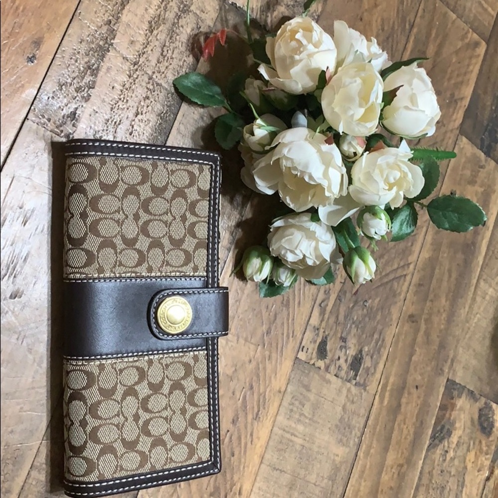 New authentic Coach canvas and leather wallets